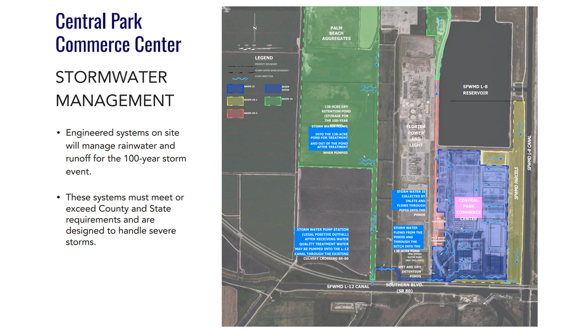 Central Park Commerce Center Storm & Protection Map